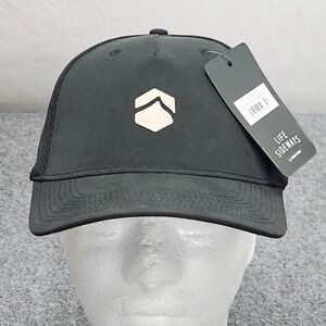 Liquid Force Hydratic Mesh Snapback Hat Mens‎ Black Performance Wakeboard Cap